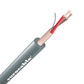 Микрофонный кабель, серый, 6 мм, медный экран EUROCABLE CVS-LK02G6E