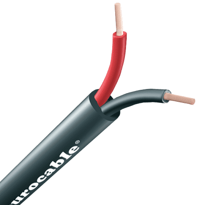 Спикерный твинаксиальный кабель 2х2,5 мм.кв., негорючий EUROCABLE CVS-LK02N25