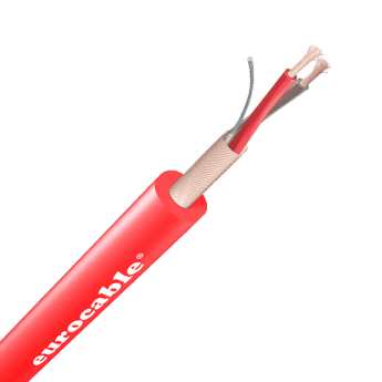 Микрофонный кабель, красный, 6 мм, медный экран EUROCABLE CVS-LK02R6E