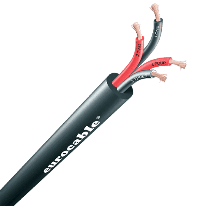 Спикерный кабель 4х2,5мм.кв., огнестойкий EUROCABLE CVS-LK04N25
