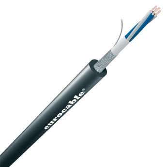 Микрофонный, четырёхжильный, чёрный, экранированный кабель 7 мм (Starquad) EUROCABLE CVS-LK04N7