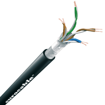 Сетевой кабель Cat.5e S-FTP гибкий EUROCABLE CVS-LKCAT5E-SF-P
