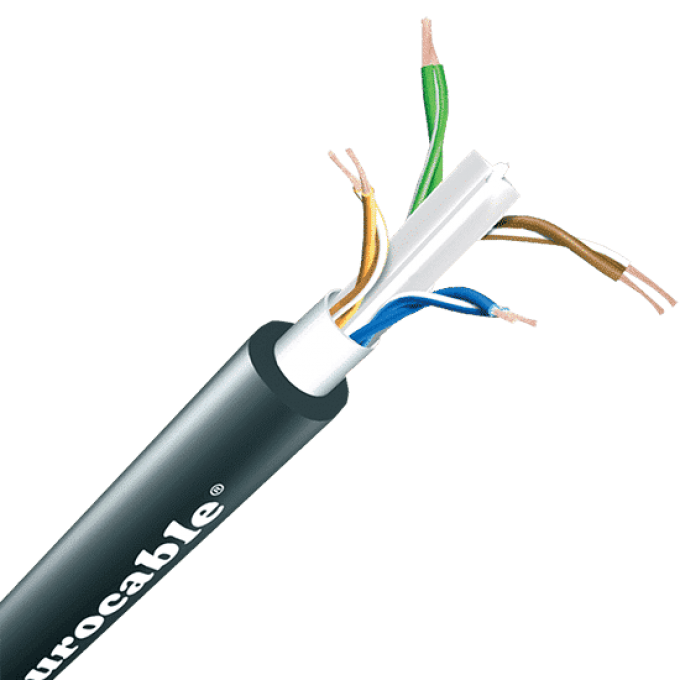 Туринговый кабель CAT6 UTP гибкий EUROCABLE CVS-LKCAT6A-UTP