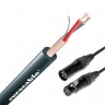 Микрофонный кабель, разъёмы Neutrik XLR 3 чёрный/серебро, 3м EUROCABLE MNXEBSENM3Y