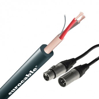 Микрофонный кабель, разъёмы Neutrik XLR 3 серебро/серебро, 10м EUROCABLE MNXESSENM10Y